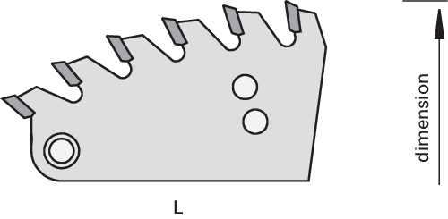 Segmento de Serra Z=8 Direita - Leuco 6136